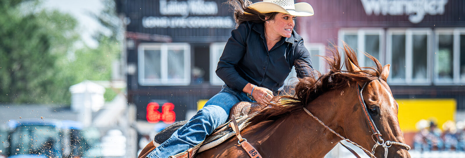 The Rodeo: Women’s Barrel Racing banner image.