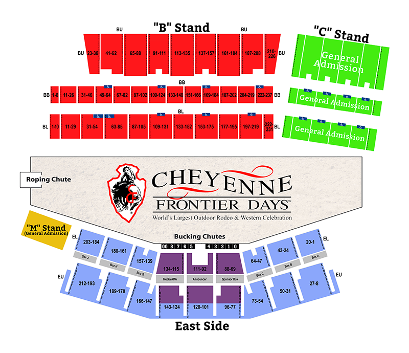 Cheyenne Frontier Days Concert Seating Chart