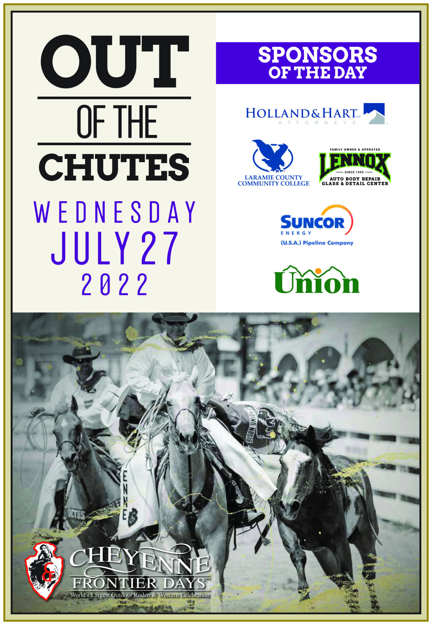 Rodeo Daysheets - Cheyenne Frontier Days